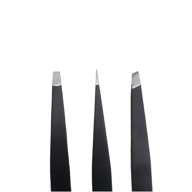 3-teiliges Augenbrauen Pinzetten-Set